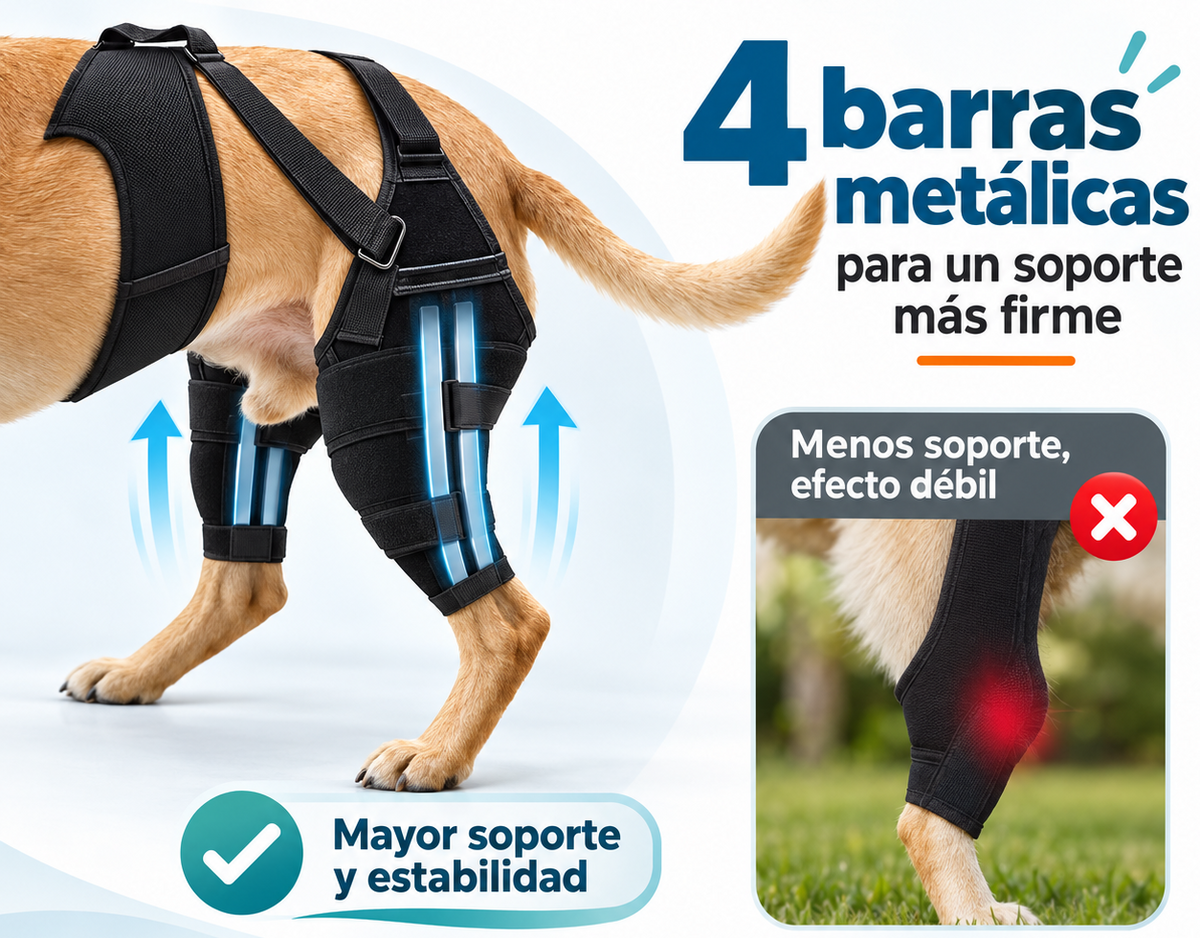 Rodillera Doble con Arnés para Perros